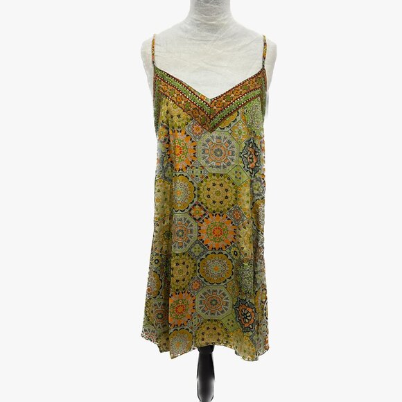 NWOT Silk slip dress. OS - Picture 6 of 9